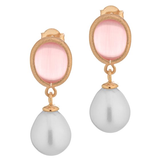 Orecchini Marcello Pane Donna in Argento Perla ORML 039.ROSA - ORML 039.ROSA